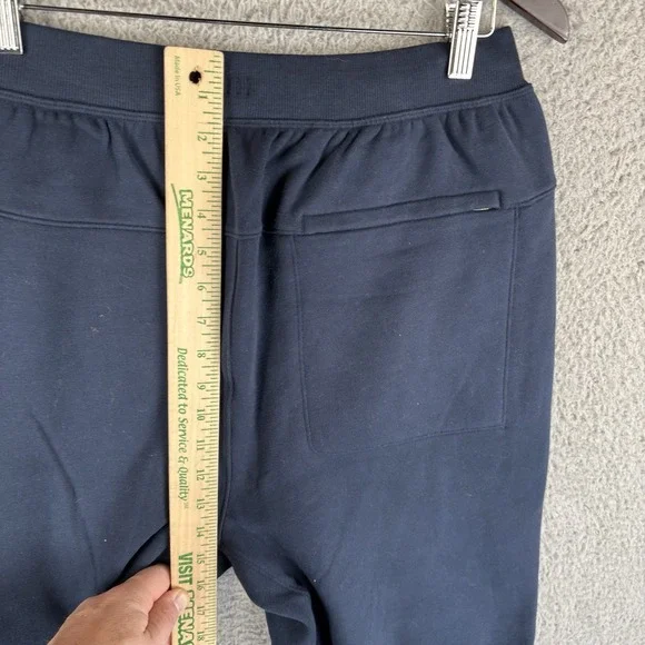 Lululemon Steady State Jogger Pants Men's M Navy Blue Relaxed Fleece Sweatpants - Picture 4 of 7